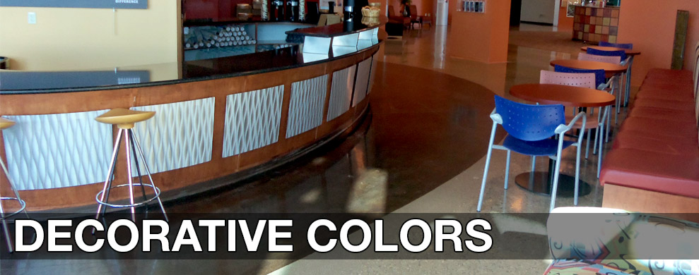Decorative Colors for Concrete Staining and Dyes by Chem-Coat Industries, Inc.